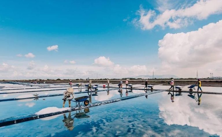 Đến Nha Trang, Khánh Hòa mà không ghé cánh đồng muối trắng này quả là tiếc