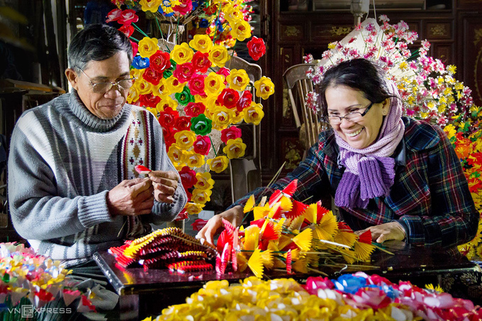 Tết ở làng hoa giấy Thanh Tiên