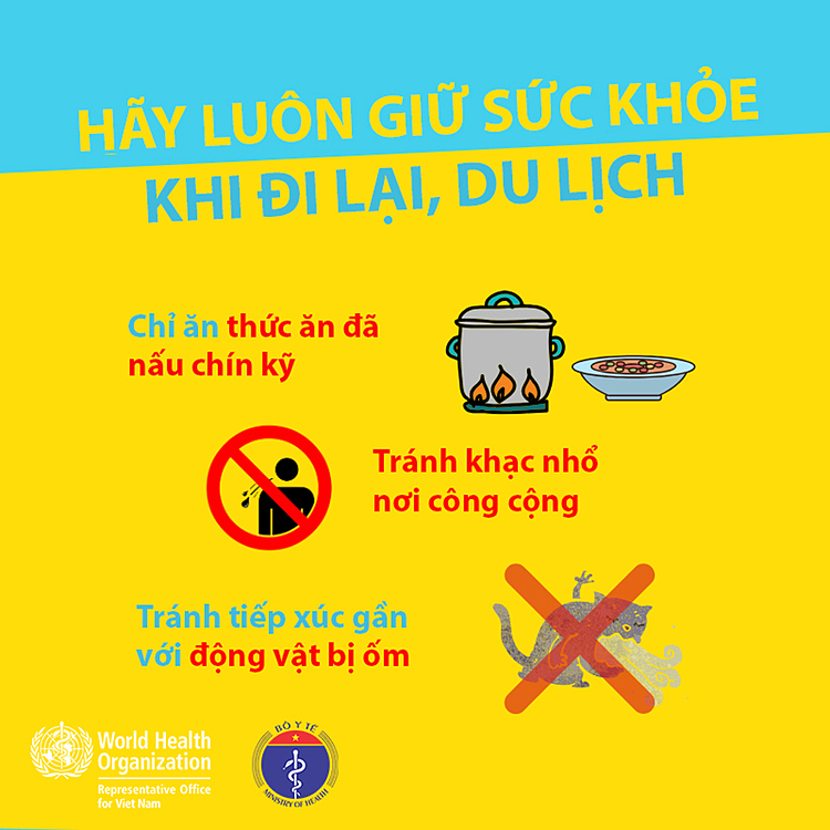 Các biện pháp tự phòng chống dịch viêm phổi cấp. Ảnh: Tổ chức Y Tế thế giới tại Việt Nam.