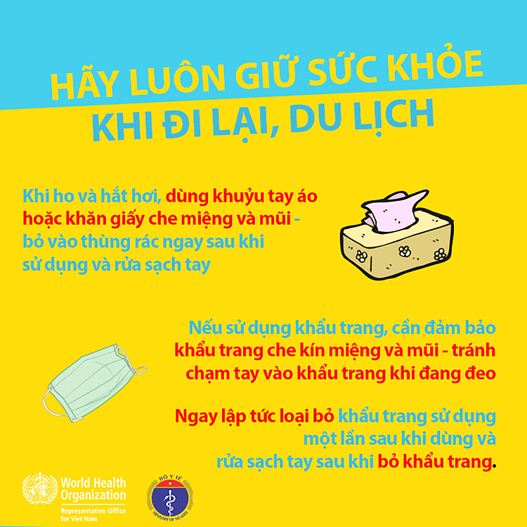 Nếu bị ốm khi du lịch, hãy thông báo với nhân viên hàng không, đường sắt, ô tô hoặc tìm đến cơ sở chăm sóc y tế. Ảnh: Bộ Y Tế.