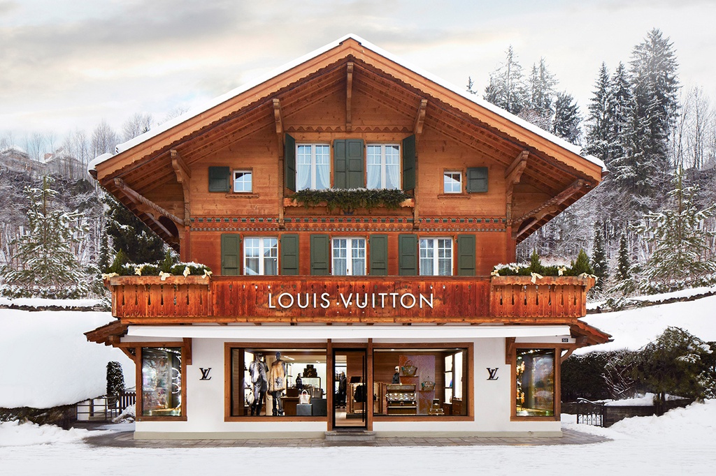 Khu nghi duong biet lap cua gioi thuong luu tai ngoi lang o Thuy Si hinh anh 5 louis_vuitton_Gstaad.jpg