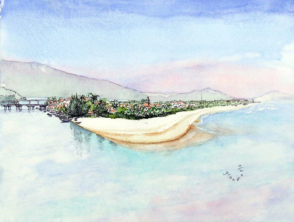 Canh dep Viet Nam tai hien qua tranh ve cua du khach Phap hinh anh 6 5.jpg