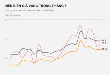Tuần đạt đỉnh của giá vàng Tuan dat dinh cua gia vang hinh anh 1 DIEN_BIEN_GIA_VANG_TRONG_THANG_5.jpg