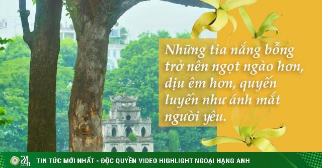 Nắng thu về qua phố
