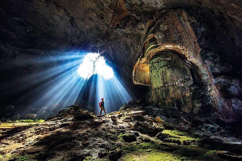 Hố sụt hiếm có, nguyên cả khu rừng nguyên sinh ẩn giấu bên trong, đặc biệt có dấu vết trăn khổng lồ - 7