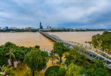 Huế nhìn từ trên cao khi có lũ TP Hue chim trong bien nuoc anh 1