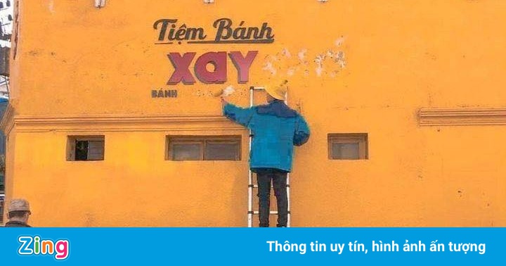 Hình ảnh bức tường vàng ở Đà Lạt bị xóa là giả