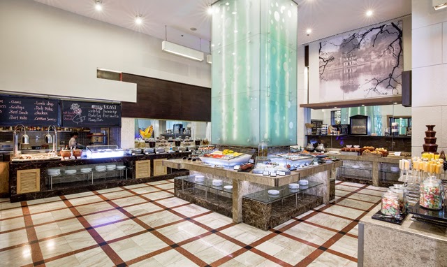 không gian buffet khách sạn melia hà nội