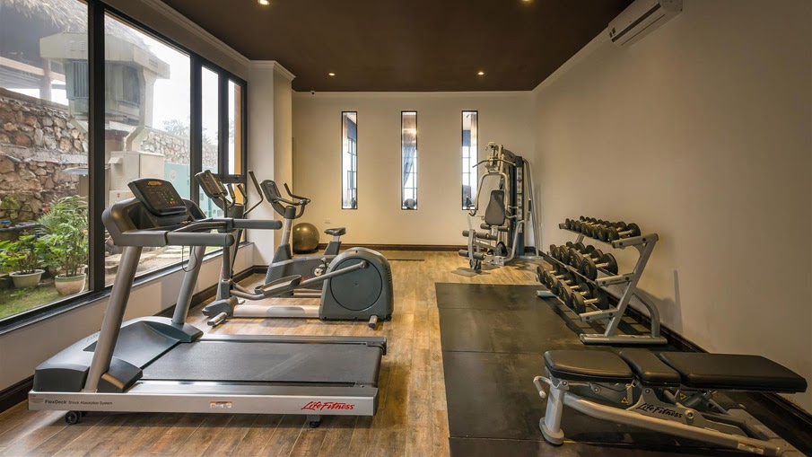 tiện ích phòng gym khách sạn aira boutique sapa