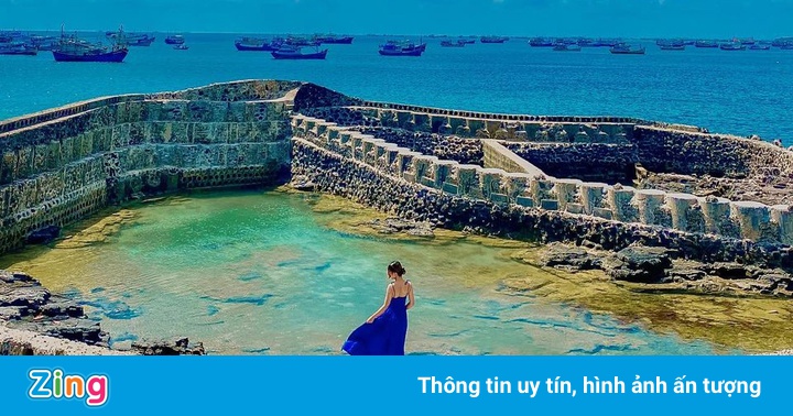 Hồ trên biển hút giới trẻ check-in ở đảo Phú Quý Hồ trên biển hút giới trẻ check-in ở đảo Phú Quý