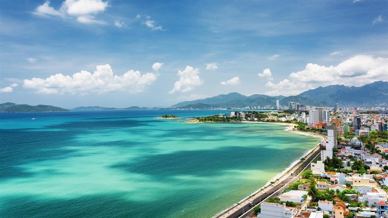 bờ biển nha trang