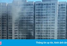 Cháy cục nóng điều hòa chung cư giữa nắng nóng 40 độ C