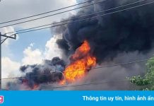 Cháy công ty sản xuất hóa chất ở Đồng Nai