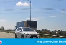 Đi ngược chiều trên cao tốc, tài xế Lexus bị phạt 17 triệu đồng