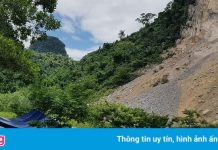 Một công nhân bị đá rơi trúng tử vong