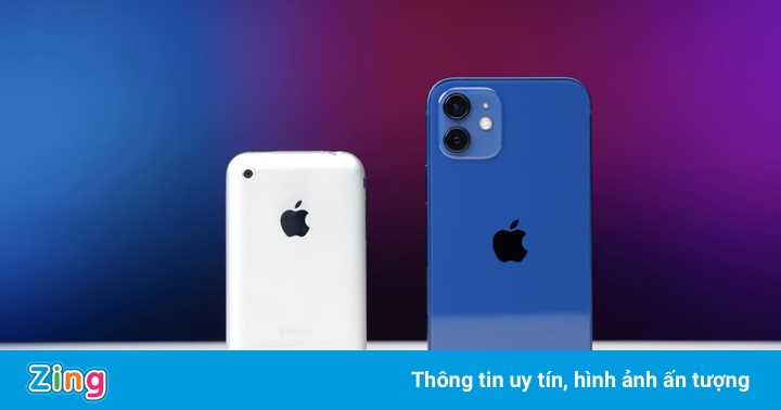 iPhone 12 so tốc độ với iPhone đời đầu