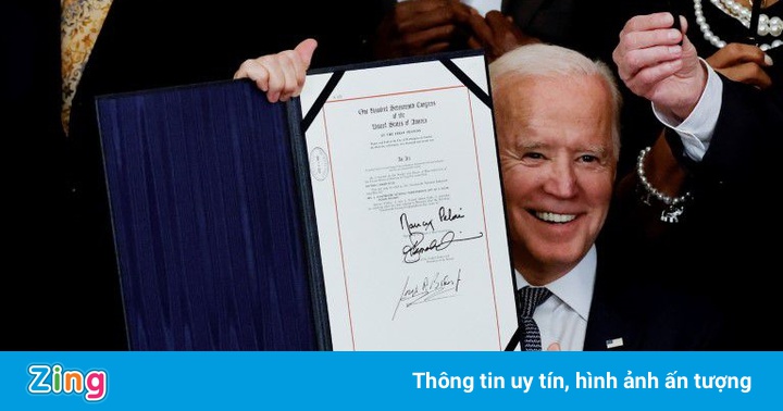 Ông Biden vừa thêm cho nước Mỹ một ngày lễ mới