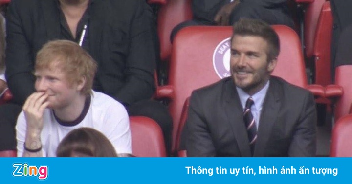 David Beckham và Ed Sheeran xem trận Anh – Đức