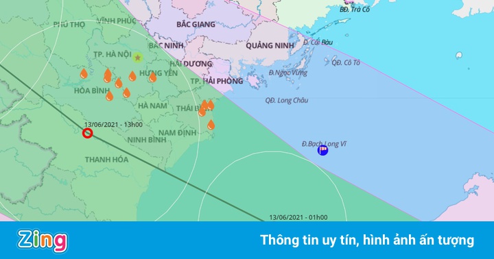 Bão số 2 hình thành, hướng vào Hải Phòng – Nghệ An