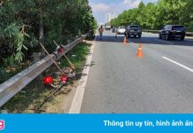 Truy tìm tài xế ôtô tông chết công nhân trên đại lộ Thăng Long