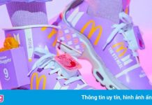 Giấy gói bữa ăn của BTS trang trí cho giày thể thao