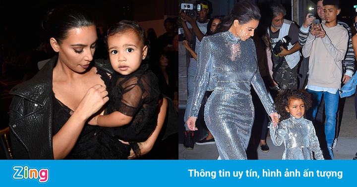 Con gái Kim Kardashian và Kanye West toàn mặc đồ hiệu