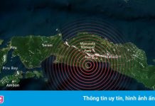 Động đất ở Indonesia, người dân sơ tán vì nguy cơ sóng thần