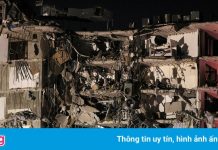 Hiện trường vụ sập chung cư 12 tầng ở Mỹ làm một người chết