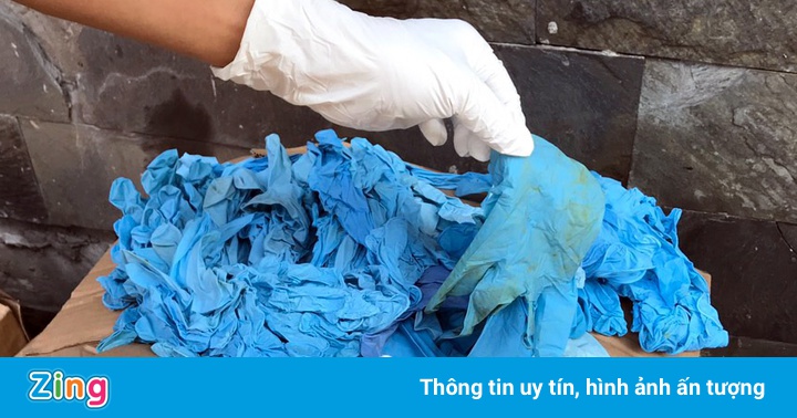 Chặn hơn 13 tấn găng tay y tế cũ sắp tuồn ra thị trường Chặn hơn 13 tấn găng tay y tế cũ sắp tuồn ra thị trường