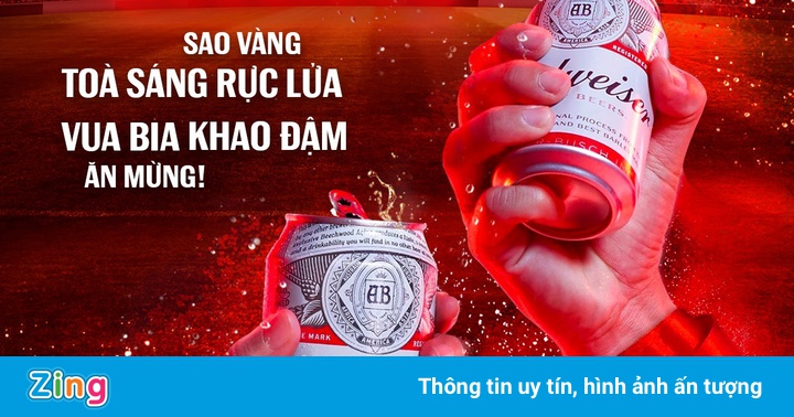 Budweiser tặng 1 triệu lon bia mừng VN vào vòng loại thứ ba World Cup