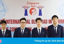 4 học sinh giành huy chương bạc tại Olympic Tin học quốc tế