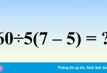 Phép tính tiểu học gây tranh cãi