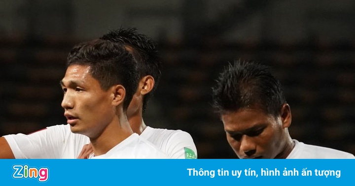 Myanmar xuống cuối bảng sau trận thua 1-8 tại vòng loại World Cup