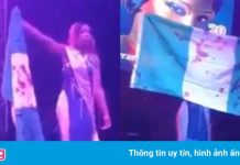 Người đẹp Nigeria mang lá cờ dính máu lên sân khấu thi hoa hậu