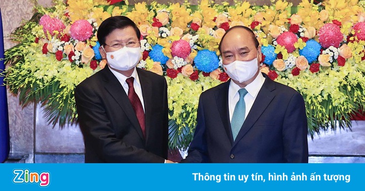 Chủ tịch nước Nguyễn Xuân Phúc hội kiến Chủ tịch nước Lào Chủ tịch nước Nguyễn Xuân Phúc hội kiến Chủ tịch nước Lào