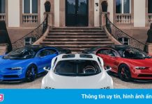 3 chiếc Bugatti tạo hình cờ Pháp nhân ngày Quốc khánh