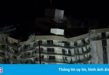 Mỹ đánh sập phần còn lại của chung cư 12 tầng trước bão Elsa