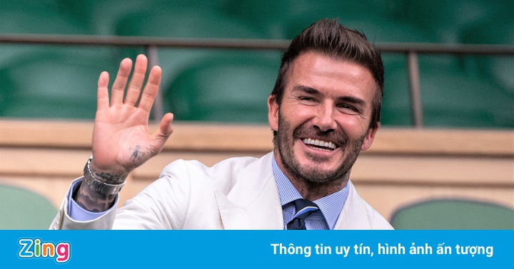 Beckham mặc vest lịch lãm dự Wimbledon