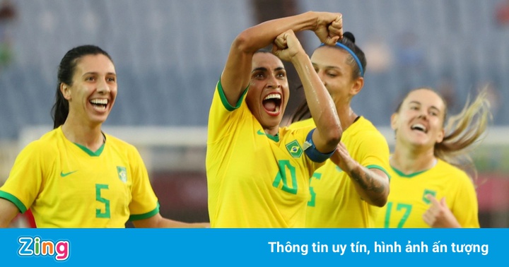 Nữ Brazil thắng Trung Quốc 5-0 ở trận ra quân Olympic Nữ Brazil thắng Trung Quốc 5-0 ở trận ra quân Olympic