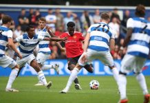 MU thua 2-4 trước đội hạng Nhất QPR vs Man Utd anh 3