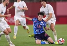 Kubo cùng đồng đội gặp Tây Ban Nha ở bán kết Olympic Nhat Ban vs New Zealand anh 2