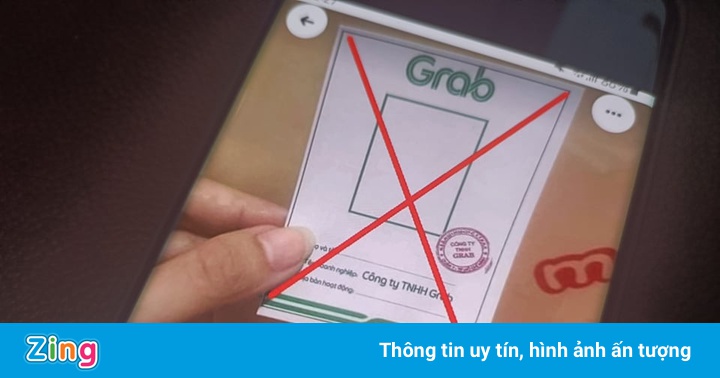 Thẻ đi đường giả mạo Grab giá 10.000 đồng trên mạng