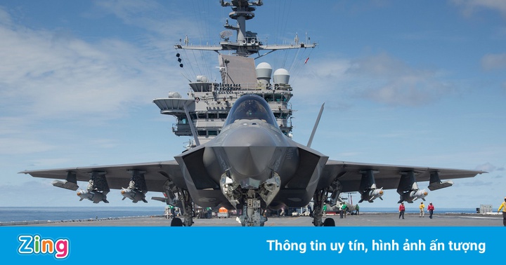 Phi đội F-35C đầu tiên sẵn sàng chiến đấu trên tàu sân bay