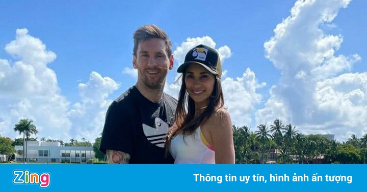 Messi nghỉ mát cùng gia đình