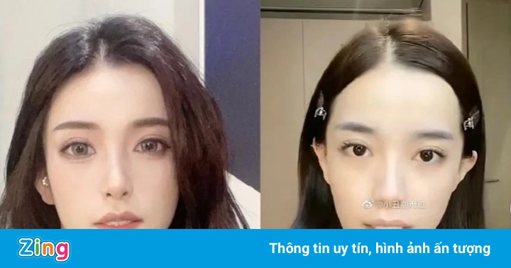 Hot girl Trung Quốc lộ gương mặt chưa trang điểm