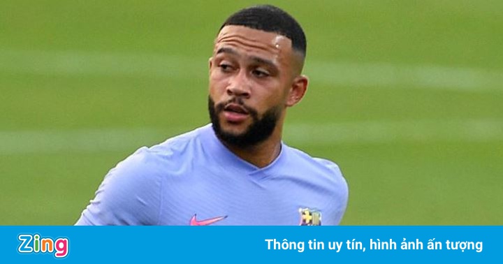 Depay ghi bàn trong trận ra mắt Barca