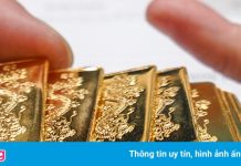 Giá vàng lại rớt về vùng thấp nhất tháng 7