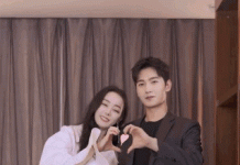 Hình ảnh của Địch Lệ Nhiệt Ba và Dương Dương trong phim mới Em la niem kieu hanh cua anh anh 1