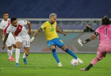 Brazil 1-0 Peru: Neymar xử lý ấn tượng Brazil vs Peru anh 1
