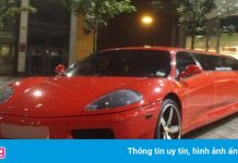 Chiếc Ferrari được tùy biến thành xe 8 chỗ ngồi